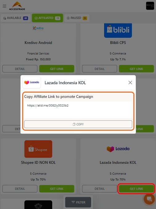 Panduan Lengkap Monetisasi Blog Bagaimana Cara Membuat Link Afiliasi Lazada Di Blog